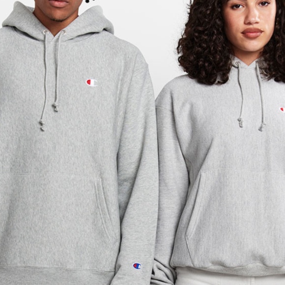 Champion Reverse Weave Grey Hoodie - Picture 3 of 3